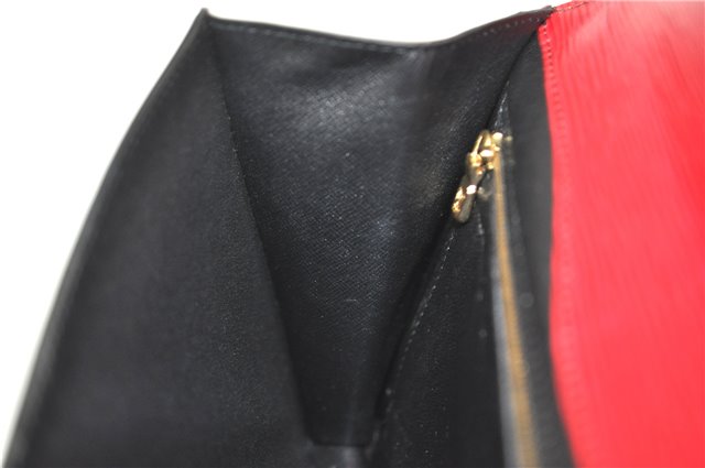 Authentic Louis Vuitton Epi Montaigne 27 Clutch Hand Bag Red M52657 LV J6351