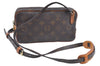 Auth Louis Vuitton Monogram Marly Bandouliere Shoulder Cross Bag M51828 LV J6358