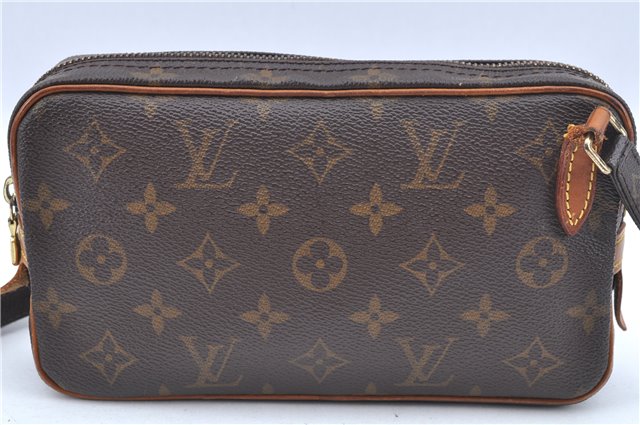 Auth Louis Vuitton Monogram Marly Bandouliere Shoulder Cross Bag M51828 LV J6358
