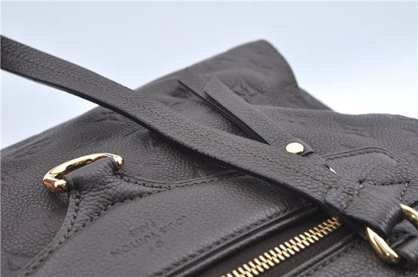 Auth Louis Vuitton Monogram Empreinte Lumineuse PM Tote Bag M94170 Brown J6360