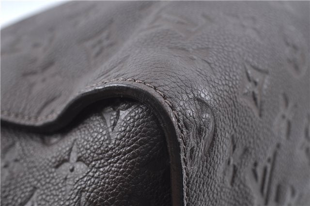 Auth Louis Vuitton Monogram Empreinte Lumineuse PM Tote Bag M94170 Brown J6360