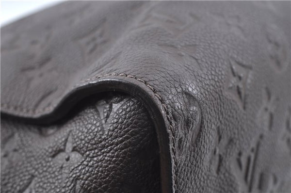 Auth Louis Vuitton Monogram Empreinte Lumineuse PM Tote Bag M94170 Brown J6360