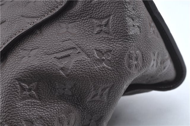 Auth Louis Vuitton Monogram Empreinte Lumineuse PM Tote Bag M94170 Brown J6360