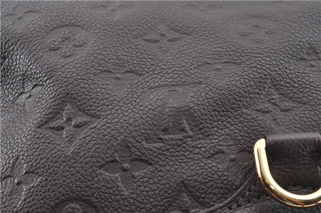 Auth Louis Vuitton Monogram Empreinte Lumineuse PM Tote Bag M94170 Brown J6360