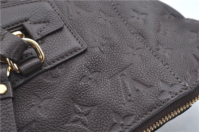 Auth Louis Vuitton Monogram Empreinte Lumineuse PM Tote Bag M94170 Brown J6360
