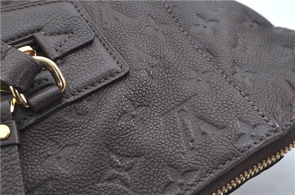 Auth Louis Vuitton Monogram Empreinte Lumineuse PM Tote Bag M94170 Brown J6360
