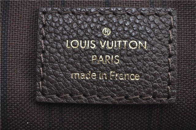 Auth Louis Vuitton Monogram Empreinte Lumineuse PM Tote Bag M94170 Brown J6360