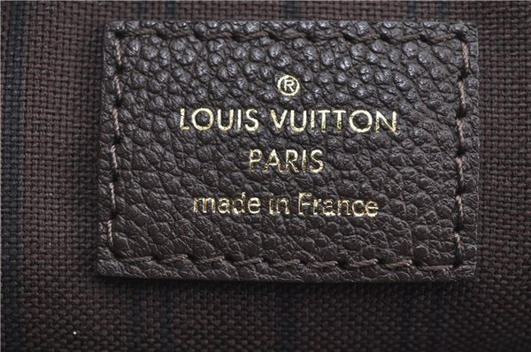 Auth Louis Vuitton Monogram Empreinte Lumineuse PM Tote Bag M94170 Brown J6360