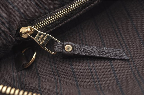 Auth Louis Vuitton Monogram Empreinte Lumineuse PM Tote Bag M94170 Brown J6360