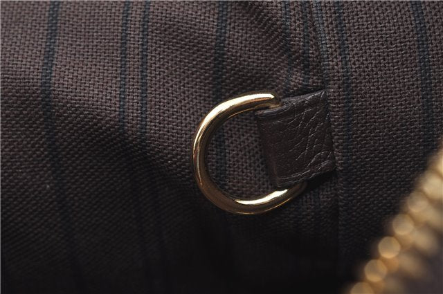 Auth Louis Vuitton Monogram Empreinte Lumineuse PM Tote Bag M94170 Brown J6360