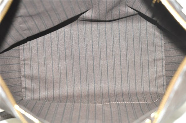 Auth Louis Vuitton Monogram Empreinte Lumineuse PM Tote Bag M94170 Brown J6360