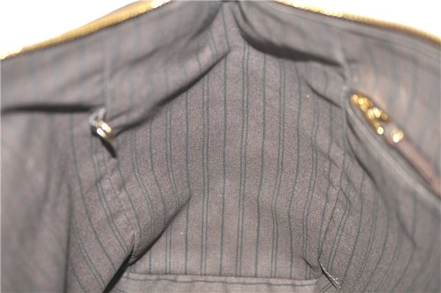 Auth Louis Vuitton Monogram Empreinte Lumineuse PM Tote Bag M94170 Brown J6360