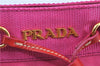 Authentic PRADA Nylon Enamel Shoulder Clutch Bag Purse Pink Junk J6361