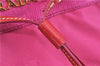 Authentic PRADA Nylon Enamel Shoulder Clutch Bag Purse Pink Junk J6361