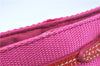 Authentic PRADA Nylon Enamel Shoulder Clutch Bag Purse Pink Junk J6361