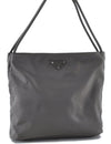 Authentic PRADA Nylon Tessuto Leather Shoulder Hand Bag Purse Khaki Green J6367