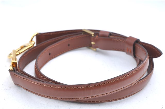 Authentic Louis Vuitton Leather Shoulder Strap Brown 38.6-45.7