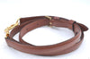 Authentic Louis Vuitton Leather Shoulder Strap Brown 38.6-45.7" LV J6375