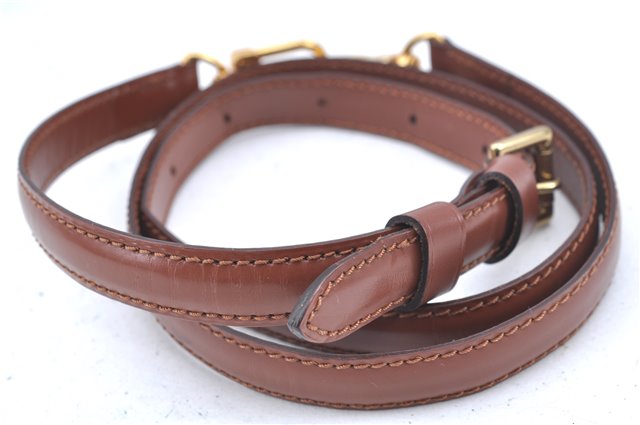 Authentic Louis Vuitton Leather Shoulder Strap Brown 38.6-45.7