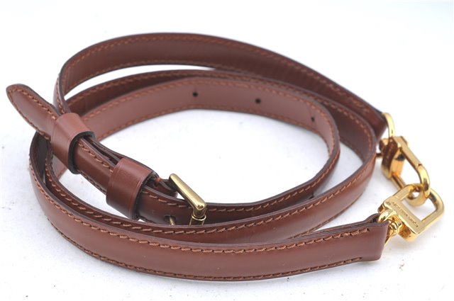 Authentic Louis Vuitton Leather Shoulder Strap Brown 38.6-45.7