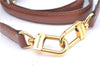 Authentic Louis Vuitton Leather Shoulder Strap Brown 38.6-45.7" LV J6375