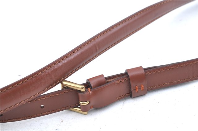 Authentic Louis Vuitton Leather Shoulder Strap Brown 38.6-45.7