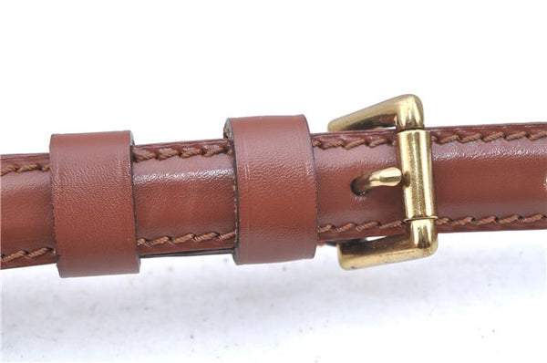 Authentic Louis Vuitton Leather Shoulder Strap Brown 38.6-45.7" LV J6375