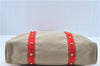 Authentic Louis Vuitton Antigua Cabas GM Tote Bag Ivory Red M40032 LV J6394