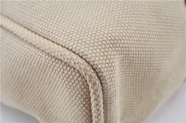 Authentic Louis Vuitton Antigua Cabas GM Tote Bag Ivory Red M40032 LV J6394