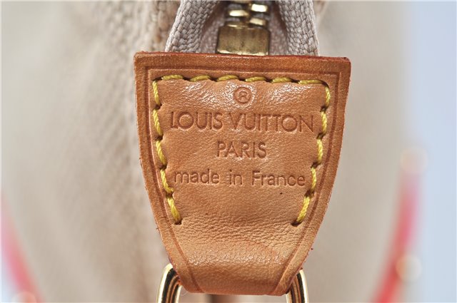 Authentic Louis Vuitton Antigua Cabas GM Tote Bag Ivory Red M40032 LV J6394