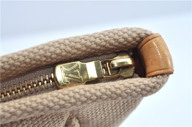 Authentic Louis Vuitton Antigua Cabas GM Tote Bag Ivory Red M40032 LV J6394