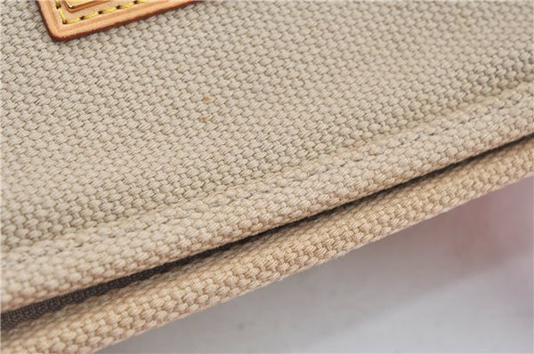 Authentic Louis Vuitton Antigua Cabas GM Tote Bag Ivory Red M40032 LV J6394