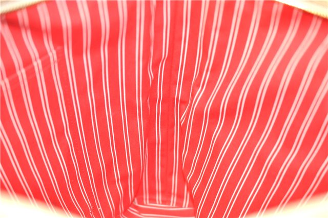 Authentic Louis Vuitton Antigua Cabas GM Tote Bag Ivory Red M40032 LV J6394