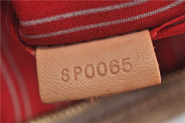 Authentic Louis Vuitton Antigua Cabas GM Tote Bag Ivory Red M40032 LV J6394