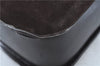Authentic GUCCI Shoulder Hand Bag Purse Suede Leather 0013767 Dark Brown J6406