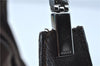 Authentic GUCCI Shoulder Hand Bag Purse Suede Leather 0013767 Dark Brown J6406