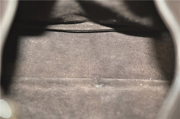 Authentic GUCCI Shoulder Hand Bag Purse Suede Leather 0013767 Dark Brown J6406