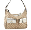 Authentic GUCCI Abbey Shoulder Hand Bag GG Canvas Leather 153025 Beige J6410