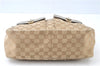 Authentic GUCCI Abbey Shoulder Hand Bag GG Canvas Leather 153025 Beige J6410