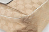 Authentic GUCCI Abbey Shoulder Hand Bag GG Canvas Leather 153025 Beige J6410