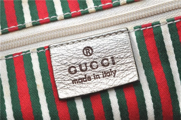 Authentic GUCCI Abbey Shoulder Hand Bag GG Canvas Leather 153025 Beige J6410