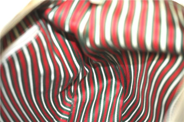 Authentic GUCCI Abbey Shoulder Hand Bag GG Canvas Leather 153025 Beige J6410