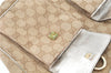 Authentic GUCCI Abbey Shoulder Hand Bag GG Canvas Leather 153025 Beige J6410