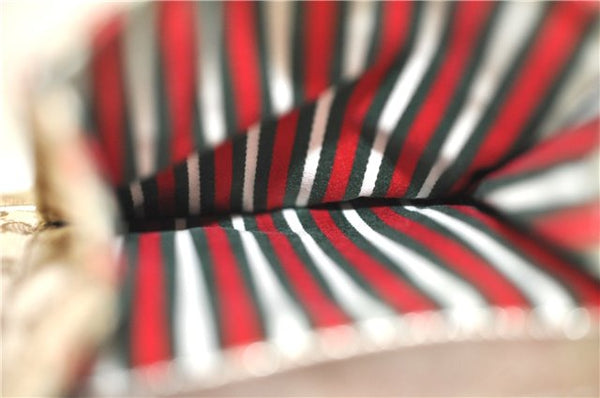 Authentic GUCCI Abbey Shoulder Hand Bag GG Canvas Leather 153025 Beige J6410