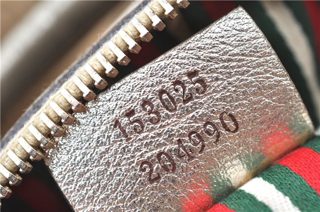 Authentic GUCCI Abbey Shoulder Hand Bag GG Canvas Leather 153025 Beige J6410