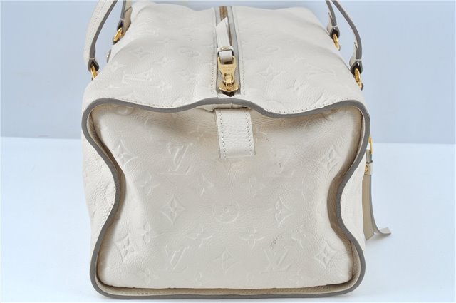 Auth Louis Vuitton Monogram Empreinte Anspire Shoulder Hand Bag White LV J6412