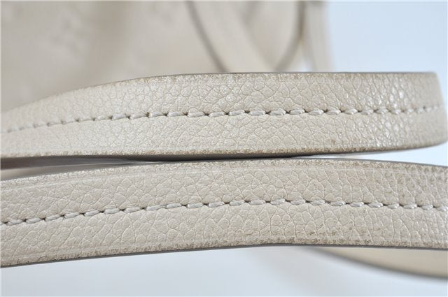 Auth Louis Vuitton Monogram Empreinte Anspire Shoulder Hand Bag White LV J6412