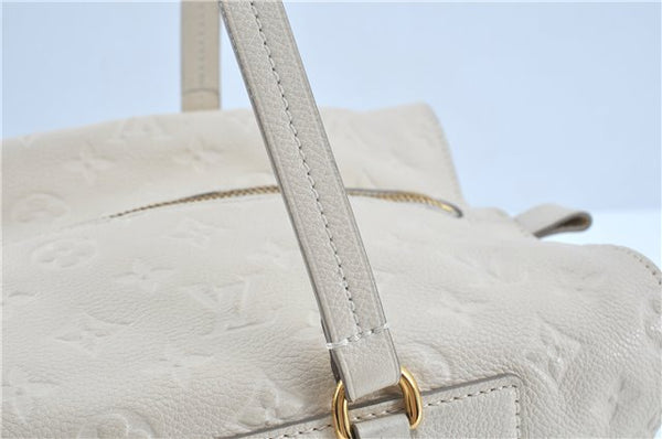 Auth Louis Vuitton Monogram Empreinte Anspire Shoulder Hand Bag White LV J6412