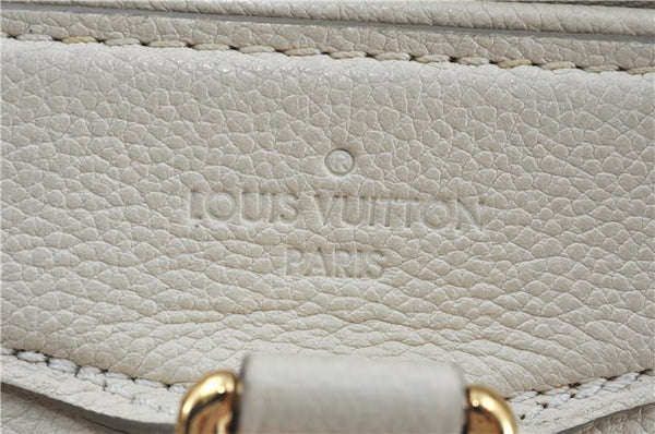 Auth Louis Vuitton Monogram Empreinte Anspire Shoulder Hand Bag White LV J6412