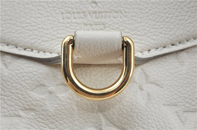 Auth Louis Vuitton Monogram Empreinte Anspire Shoulder Hand Bag White LV J6412